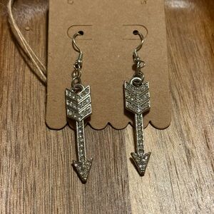 Silver Arrow Dangle Earrings